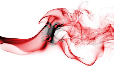 Alabania Ulusal duman bayrak