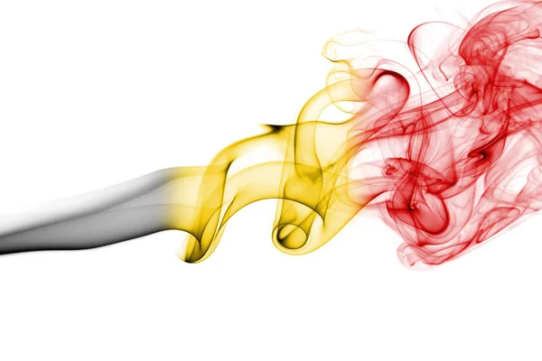 Belçika Ulusal duman bayrak — Stok fotoğraf