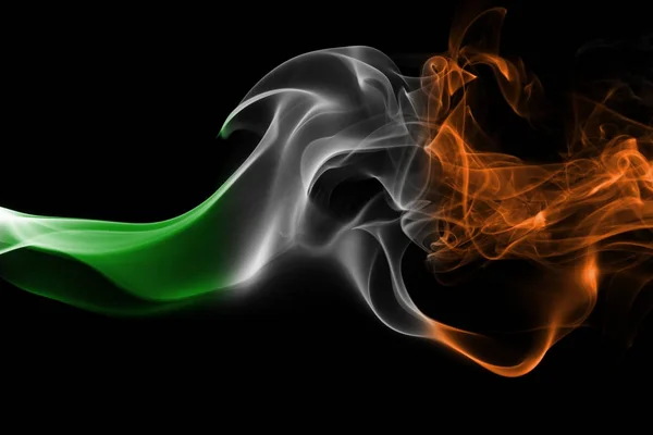 Ирландский флаг дыма — стоковое фото