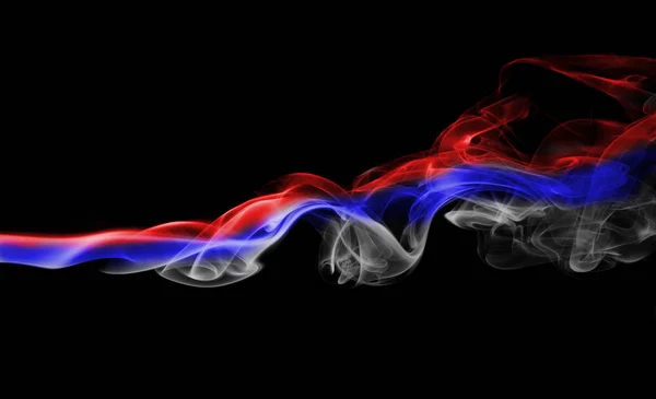 Serbia national smoke flag — Stock Photo, Image