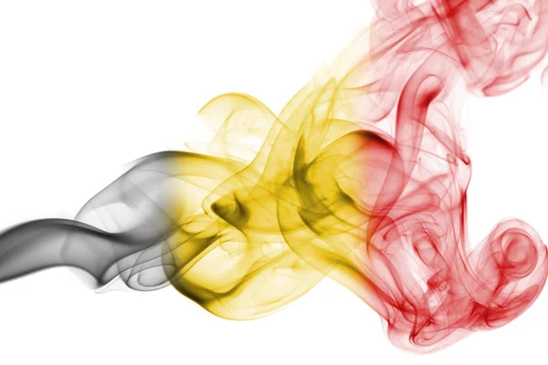 Bélgica bandeira nacional do fumo — Fotografia de Stock