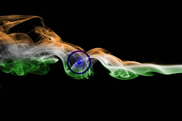 Indien nationale Rauchfahne — Stockfoto