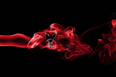 Alabania Ulusal duman bayrak