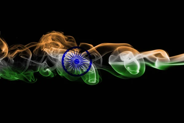 Bandera de humo nacional India — Foto de Stock