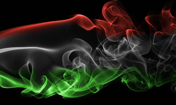 Hungary national smoke flag — Stock Photo, Image