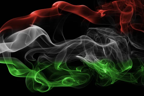 Hongrie drapeau national de fumée — Photo