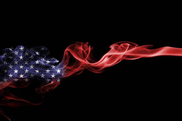 Amerika, usa, rök flagga — Stockfoto