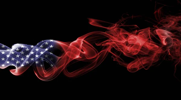Αμερική, Ηνωμένες Πολιτείες, σημαία καπνού — Φωτογραφία Αρχείου