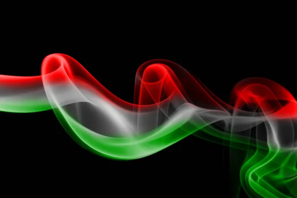 De rook vlag van Hongarije — Stockfoto
