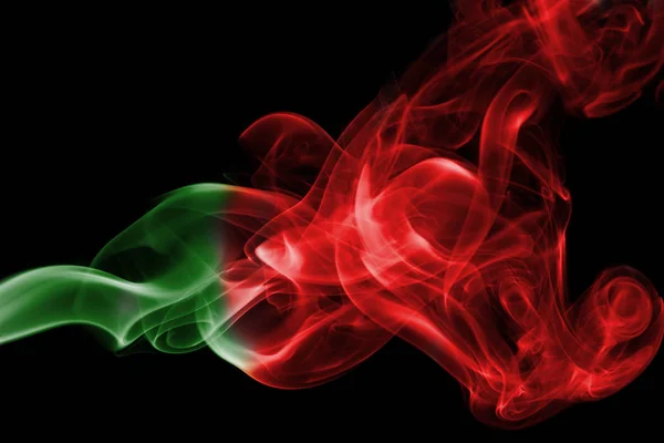 Portogallo Bandiera nazionale del fumo — Foto Stock