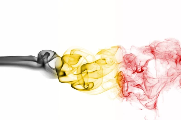 Belgium national smoke flag — Stock Photo, Image