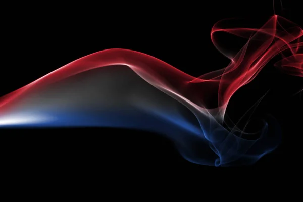 Países Bajos, Holanda bandera nacional de humo — Foto de Stock