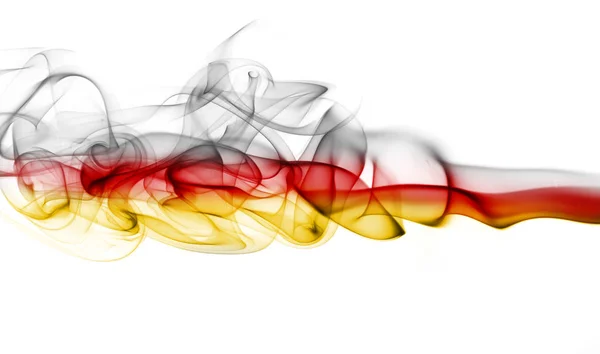 Almanya Ulusal duman bayrak — Stok fotoğraf