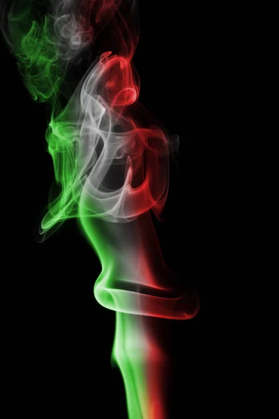 Italy national smoke flag — Stock Photo, Image