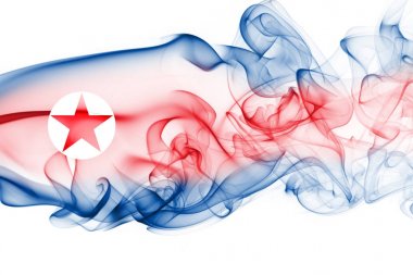 Kore Demokratik Halk Cumhuriyeti Ulusal duman bayrak