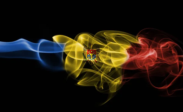 モルドバの国旗の煙 — ストック写真