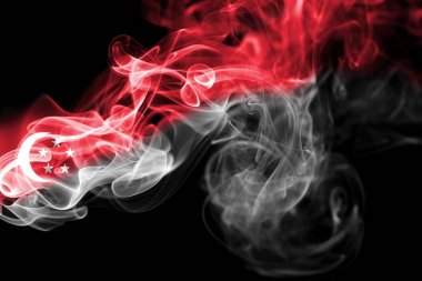 Singapur Ulusal duman bayrak