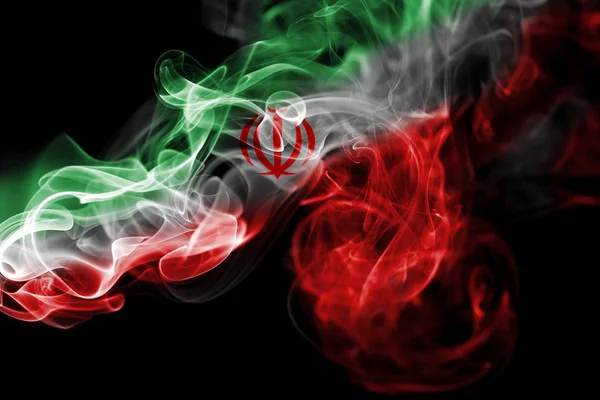 Iran drapeau fumigène national — Photo