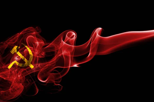 Bandera de humo comunista — Foto de Stock
