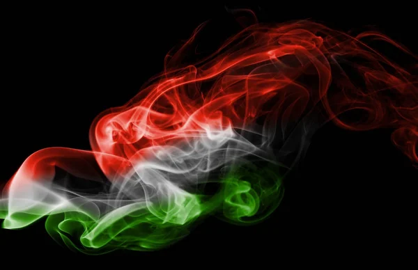 Maďarsko Státní vlajka kouře — Stock fotografie