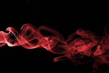 Alabania Ulusal duman bayrak