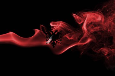 Alabania Ulusal duman bayrak