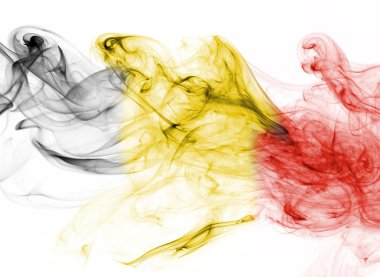 Belçika bayrağı duman