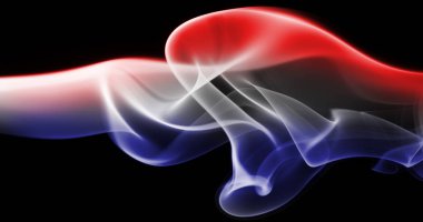 Hollanda bayrağı duman