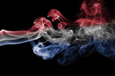 Hollanda bayrağı duman