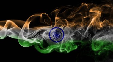 Hindistan bayrağı duman