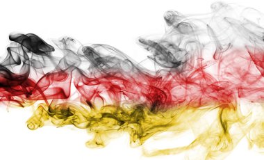 Almanya bayrağı duman