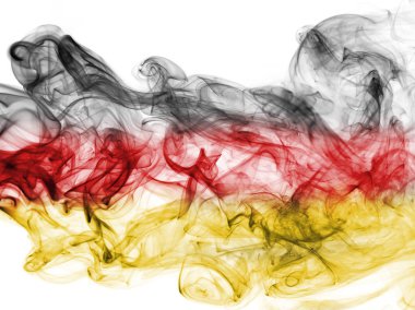 Almanya bayrağı duman