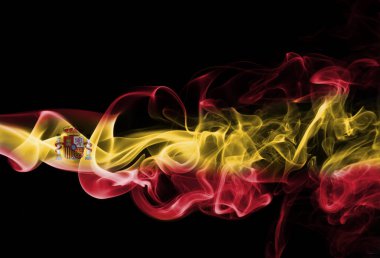 İspanya bayrağı duman