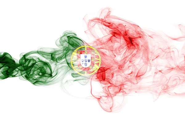 Portugal bandera humo — Foto de Stock