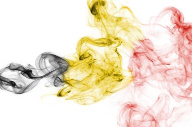 Belçika bayrağı duman