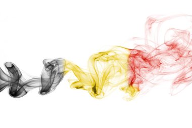 Belçika bayrağı duman