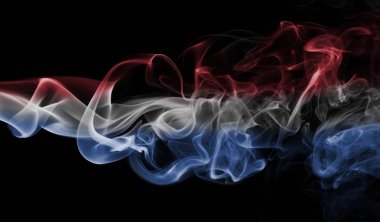 Hollanda bayrağı duman