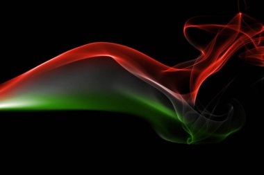 Macaristan bayrağı duman