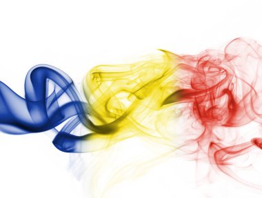 Romanya bayrağı duman