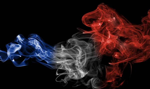 Frankreich Flagge smoke — Stockfoto