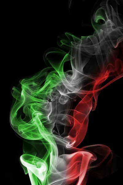 Italy flag smoke