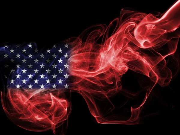 Estados Unidos bandera humo — Foto de Stock