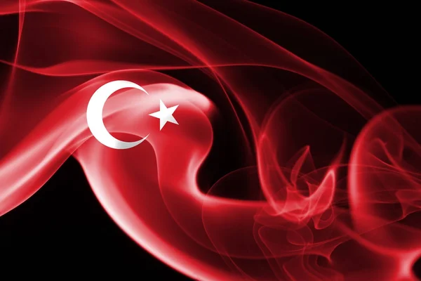 Turquía bandera humo —  Fotos de Stock