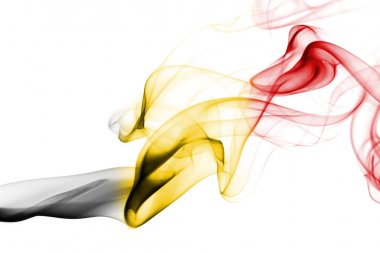 Belçika bayrağı duman