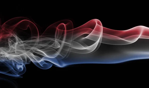 Netherlands flag smoke — Stock Photo, Image