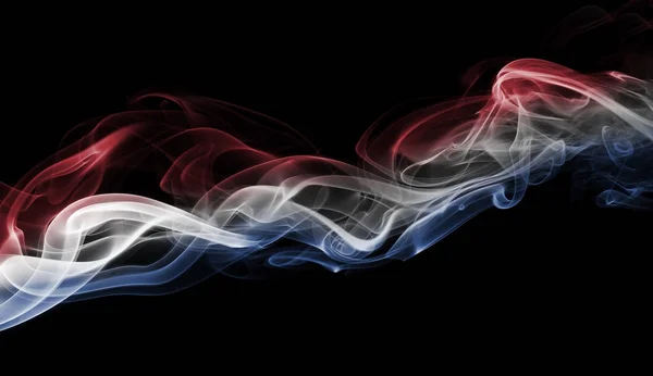 Netherlands flag smoke — Stock Photo, Image