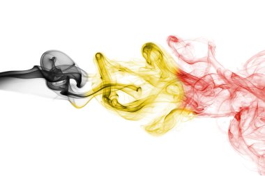 Belçika bayrağı duman