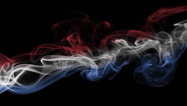 Hollanda bayrağı duman