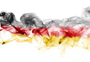 Almanya bayrağı duman