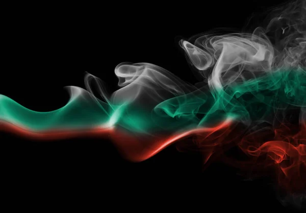 煙のブルガリアの国旗 — ストック写真